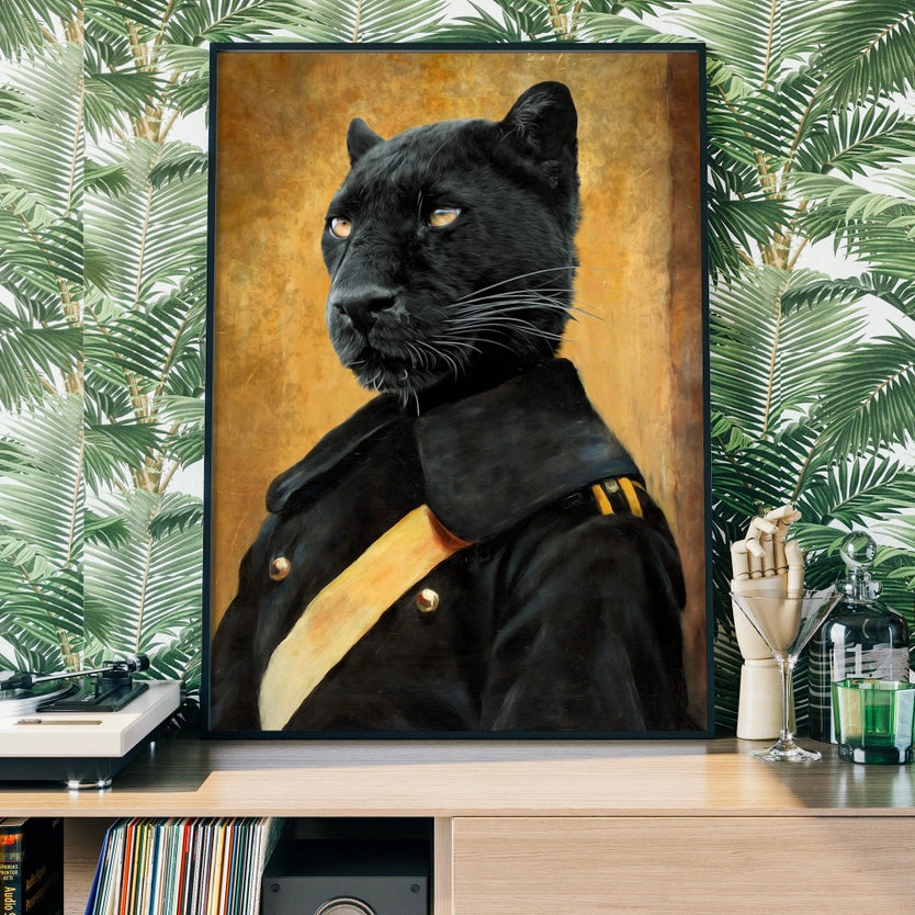 Black Panther Portrait Print