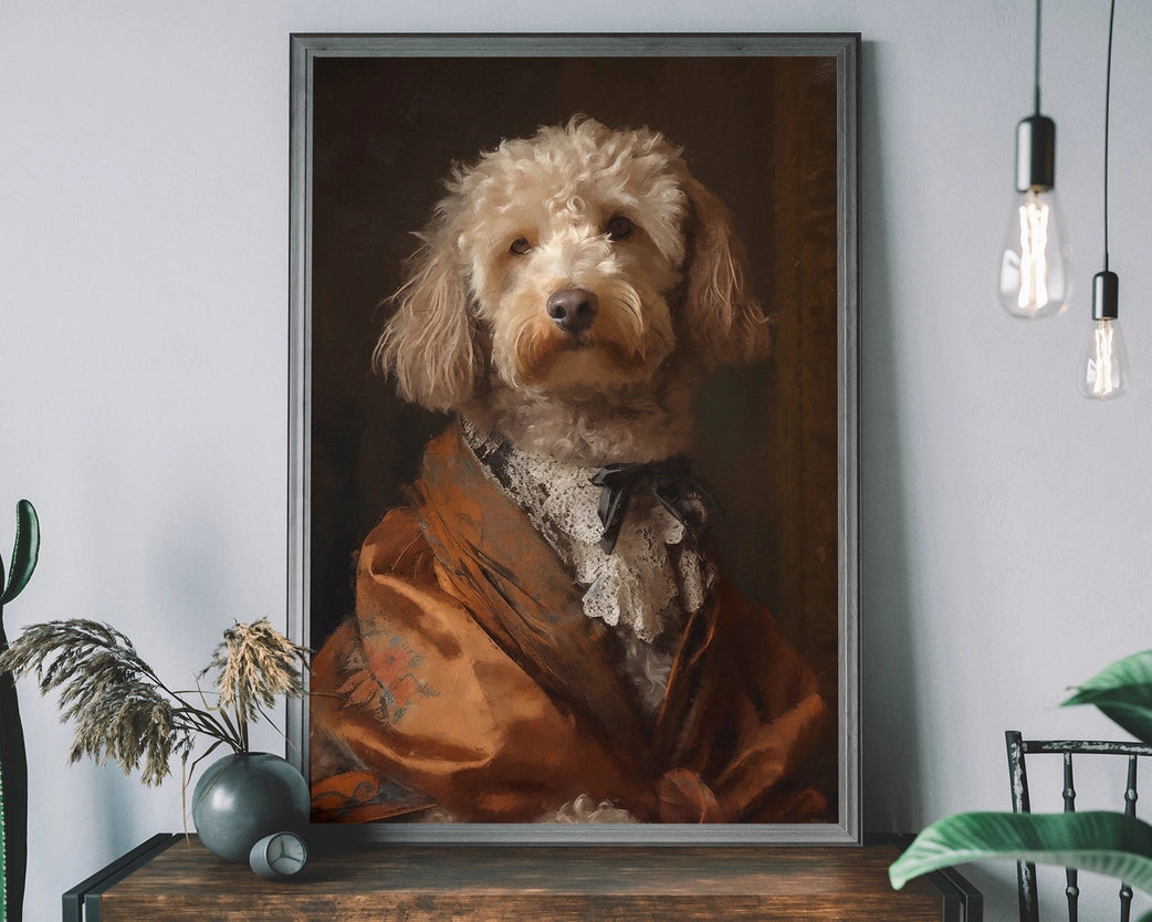 Cockapoo Dog Portrait Print