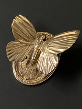 Butterfly Door Knocker - Chrome or Polished Brass Gold Finish