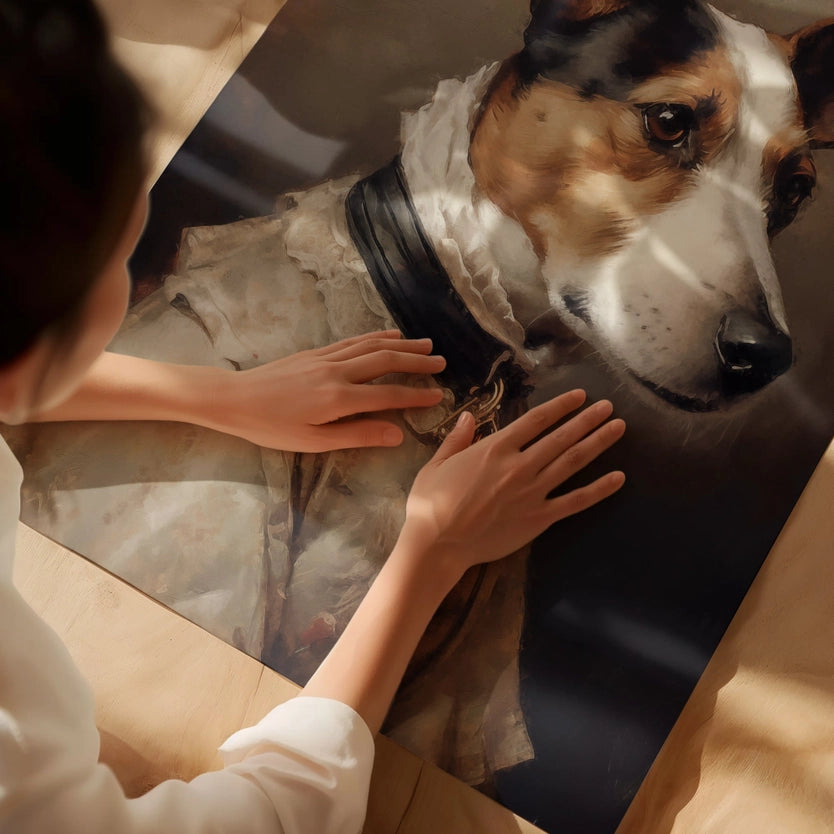 Jack Russell Black & Tan Portrait Print