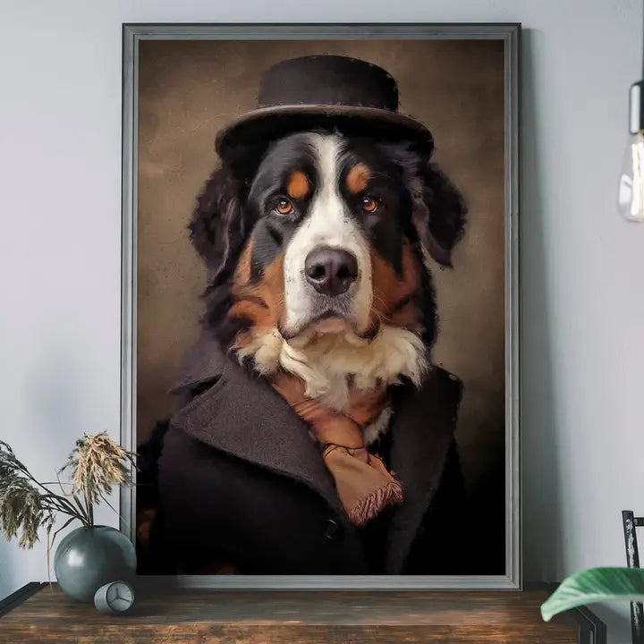 Bernese Mountain Dog Portrait Print