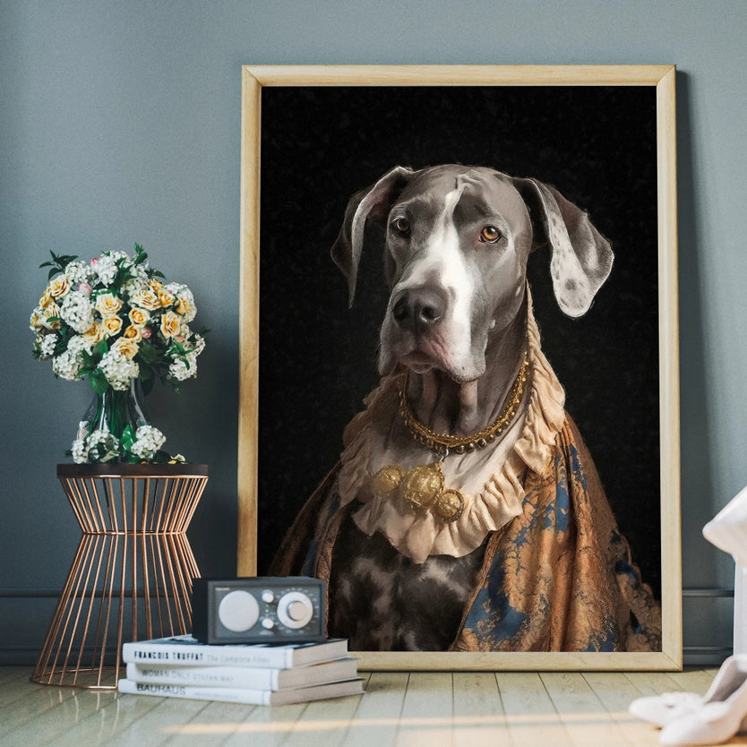 Great Dane Dog Portrait Print