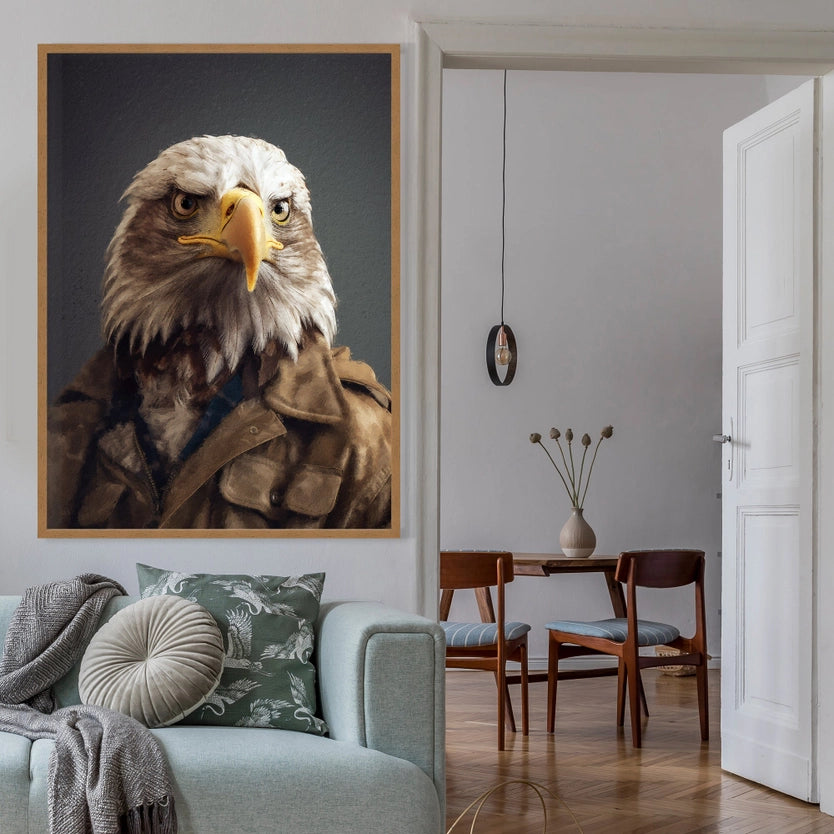 American Eagle Head Portrait Print