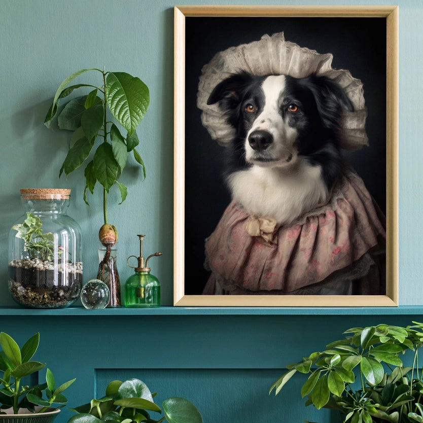 Border Collie Dog Portrait Print