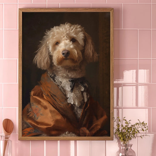 Cockapoo Dog Portrait Print