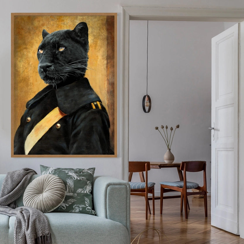 Black Panther Portrait Print