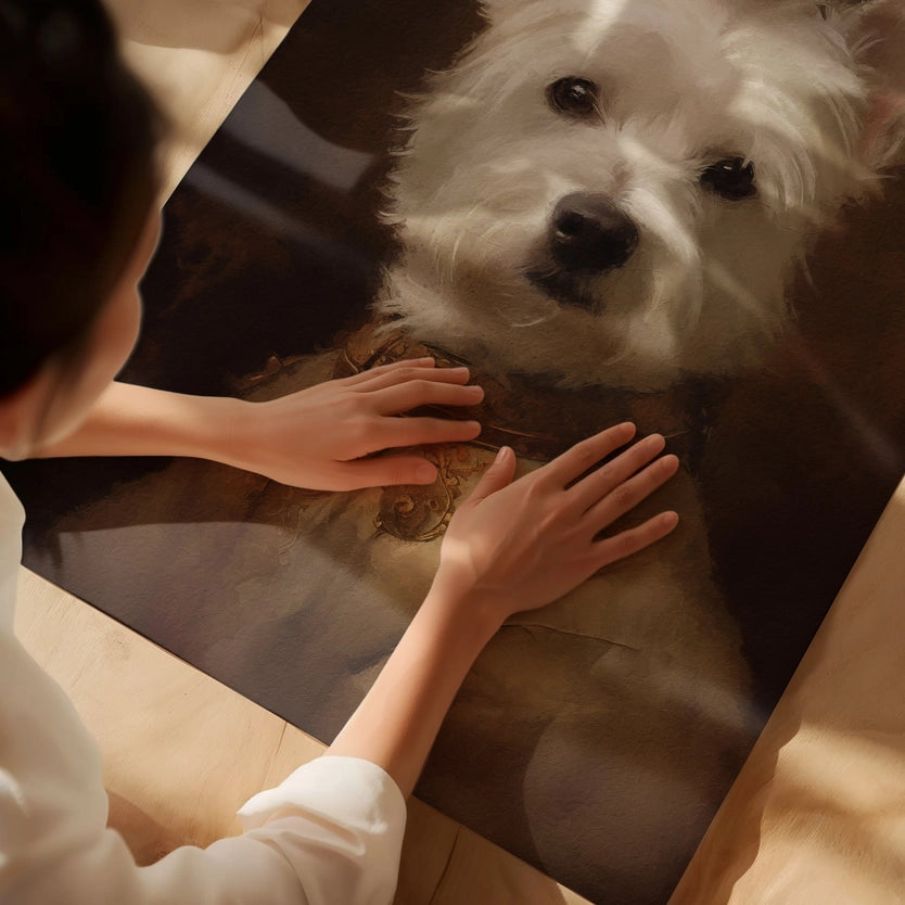 West Highland White Terrier Dog Portrait Print