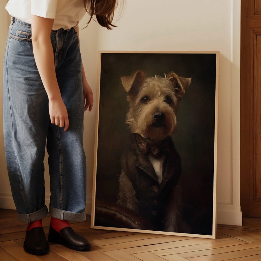 Yorkshire Terrier Dog Portrait Print