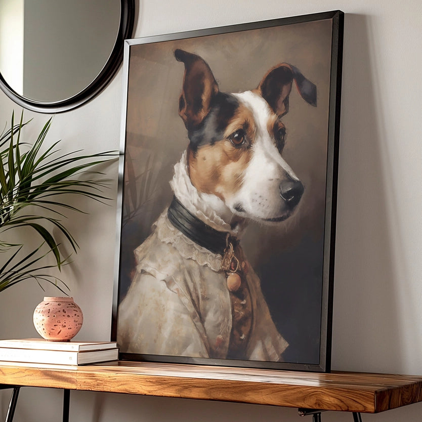 Jack Russell Black & Tan Portrait Print