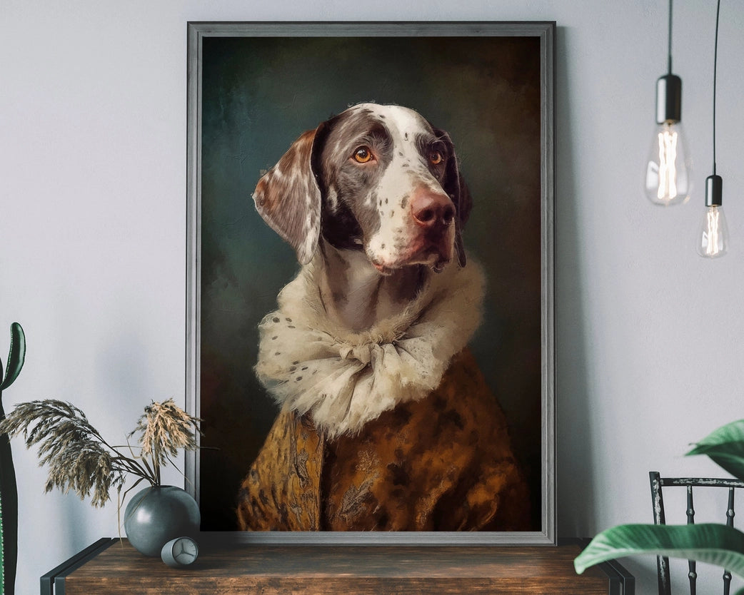 German Shorthaired Pointer GSP Dog Portrait Print