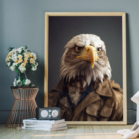 American Eagle Head Portrait Print