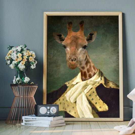 Giraffe Portrait Print