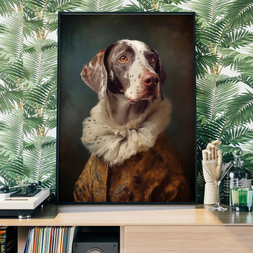 German Shorthaired Pointer GSP Dog Portrait Print