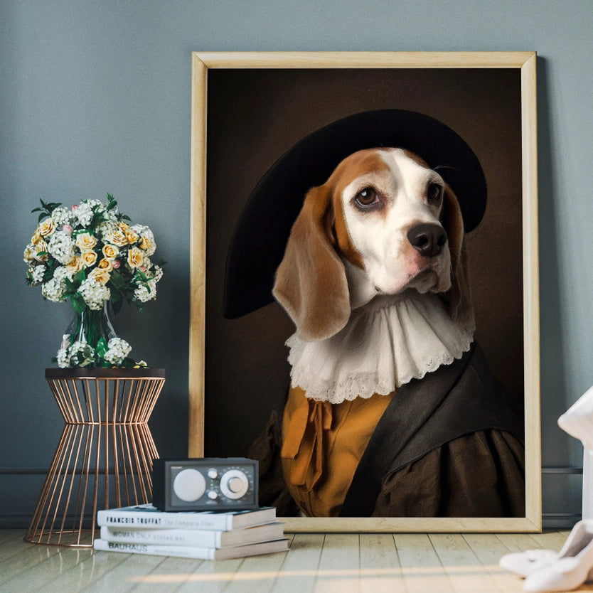 Beagle Dog Portrait Print