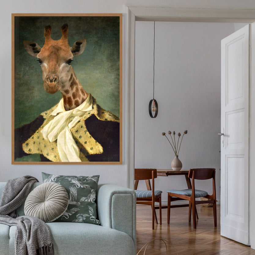 Giraffe Portrait Print