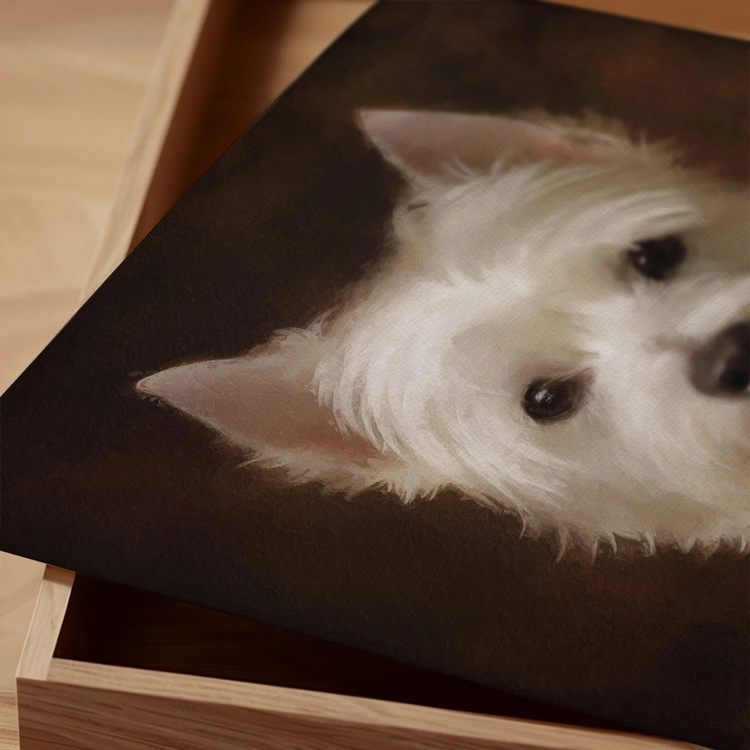 West Highland White Terrier Dog Portrait Print