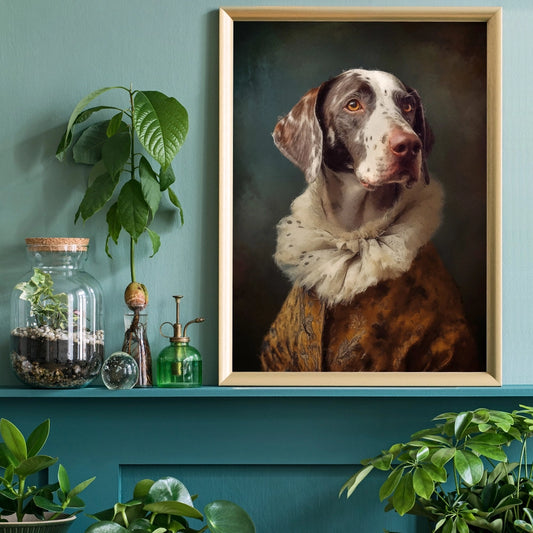 German Shorthaired Pointer GSP Dog Portrait Print