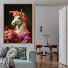 White Horse Portrait Print