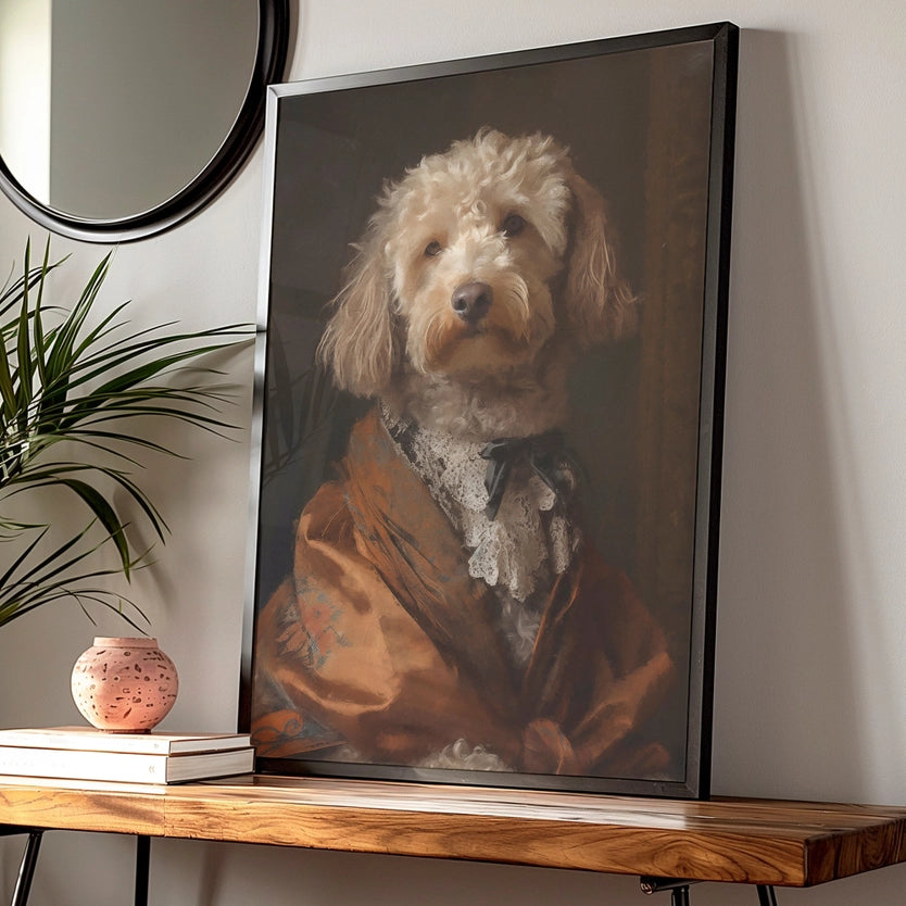 Cockapoo Dog Portrait Print