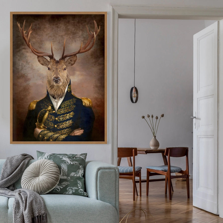 President Stag Portrait Print