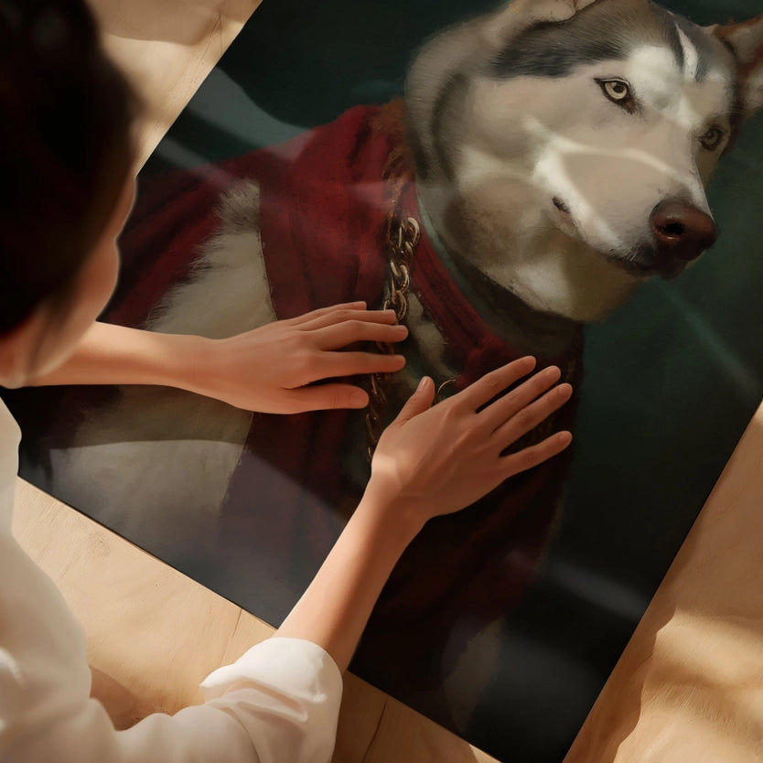Husky Dog Portrait Print