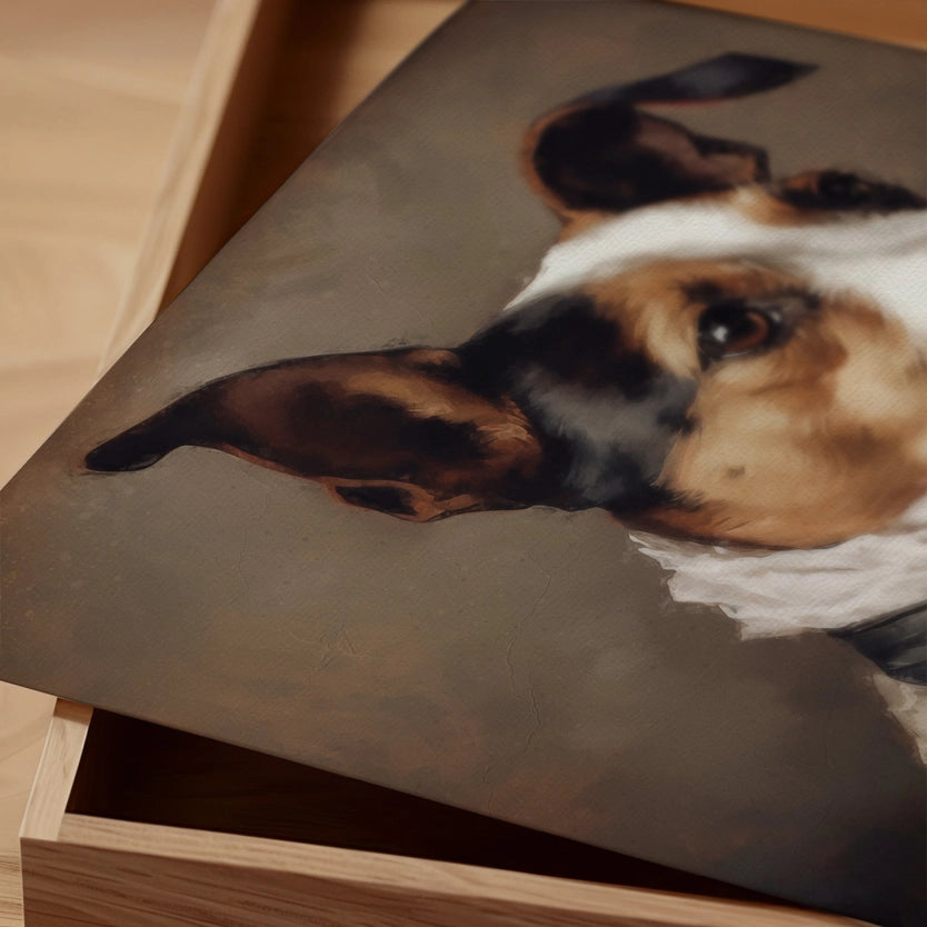 Jack Russell Black & Tan Portrait Print