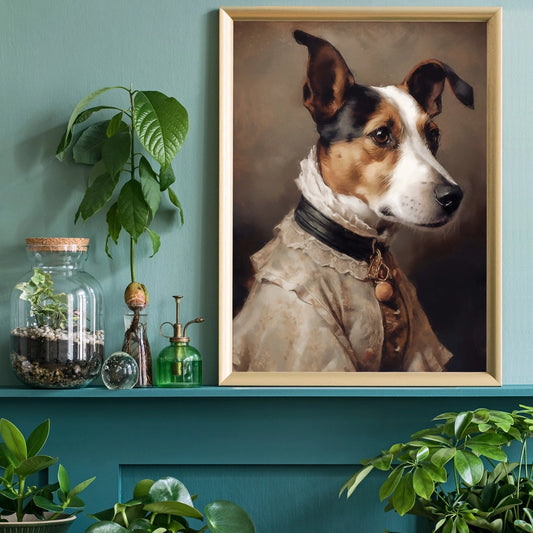 Jack Russell Black & Tan Portrait Print