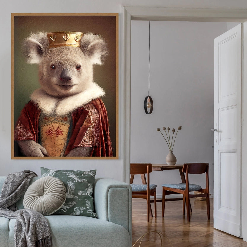 Koala Head Portrait Print