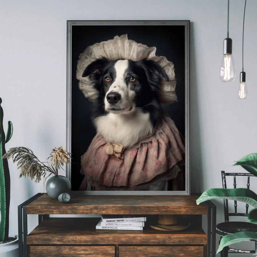Border Collie Dog Portrait Print