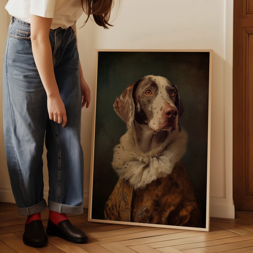 German Shorthaired Pointer GSP Dog Portrait Print