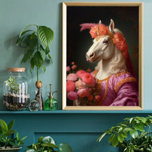 White Horse Portrait Print