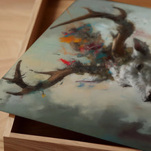 Stag Painting Renaissance Style Portrait Art Print