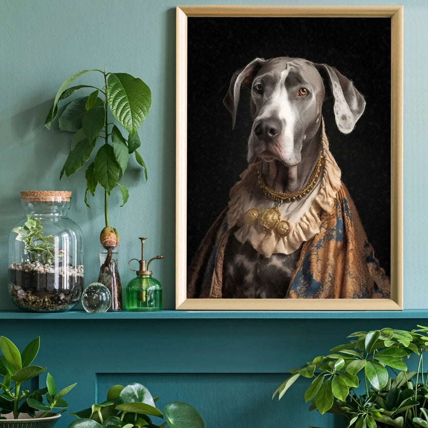 Great Dane Dog Portrait Print