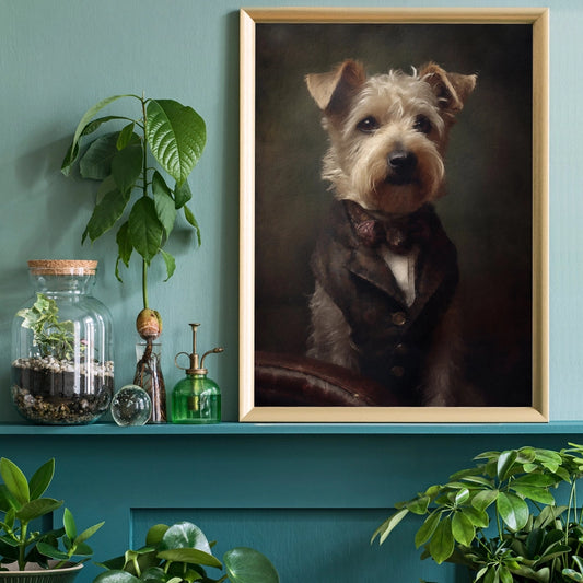 Yorkshire Terrier Dog Portrait Print