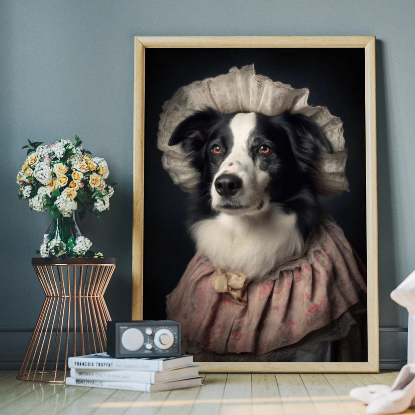 Border Collie Dog Portrait Print