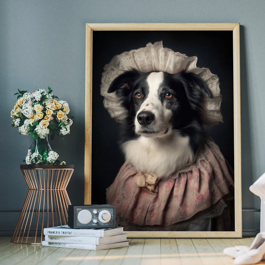 Border Collie Dog Portrait Print