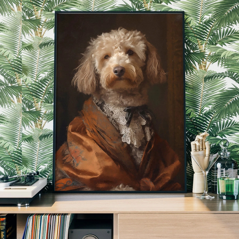 Cockapoo Dog Portrait Print