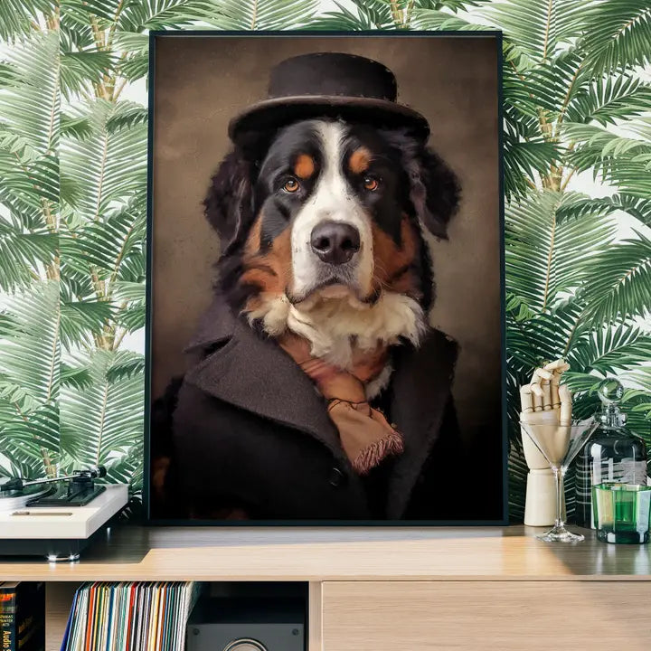 Bernese Mountain Dog Portrait Print
