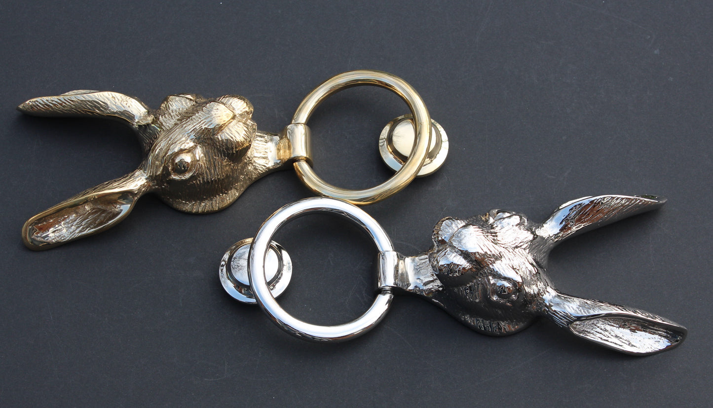 Hare Door Knocker - Various Finishes