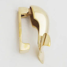 Whale Tail Door Knocker - Brass Finish