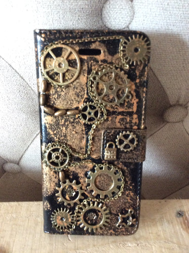 Steampunk Mobile phone case - Handmade
