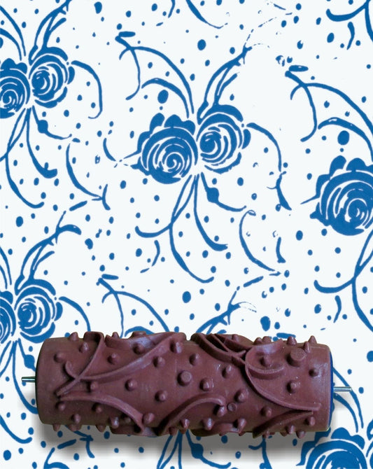 ROLLER: Roses and Ribbons Pattern Paint Roller