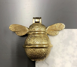 Bee Door Knocker - Brass Finish