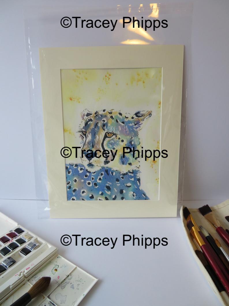 Cheetah watercolour