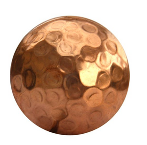 Copper Hammered Round Handle