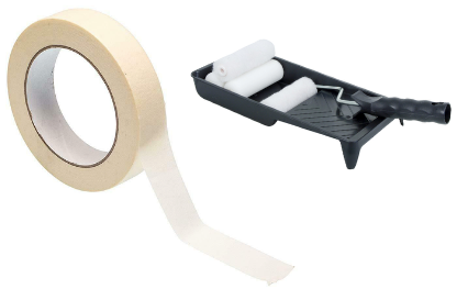 Masking Tape and Mini Paint Roller Set